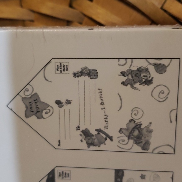 Sally Foster Thank You Note Cards 12 Total  Stickers Seals Nautical Cow Pig Chip - Picture 6 of 10